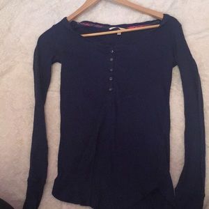 Navy blue pajama top